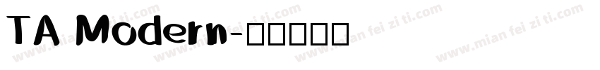 TA Modern字体转换